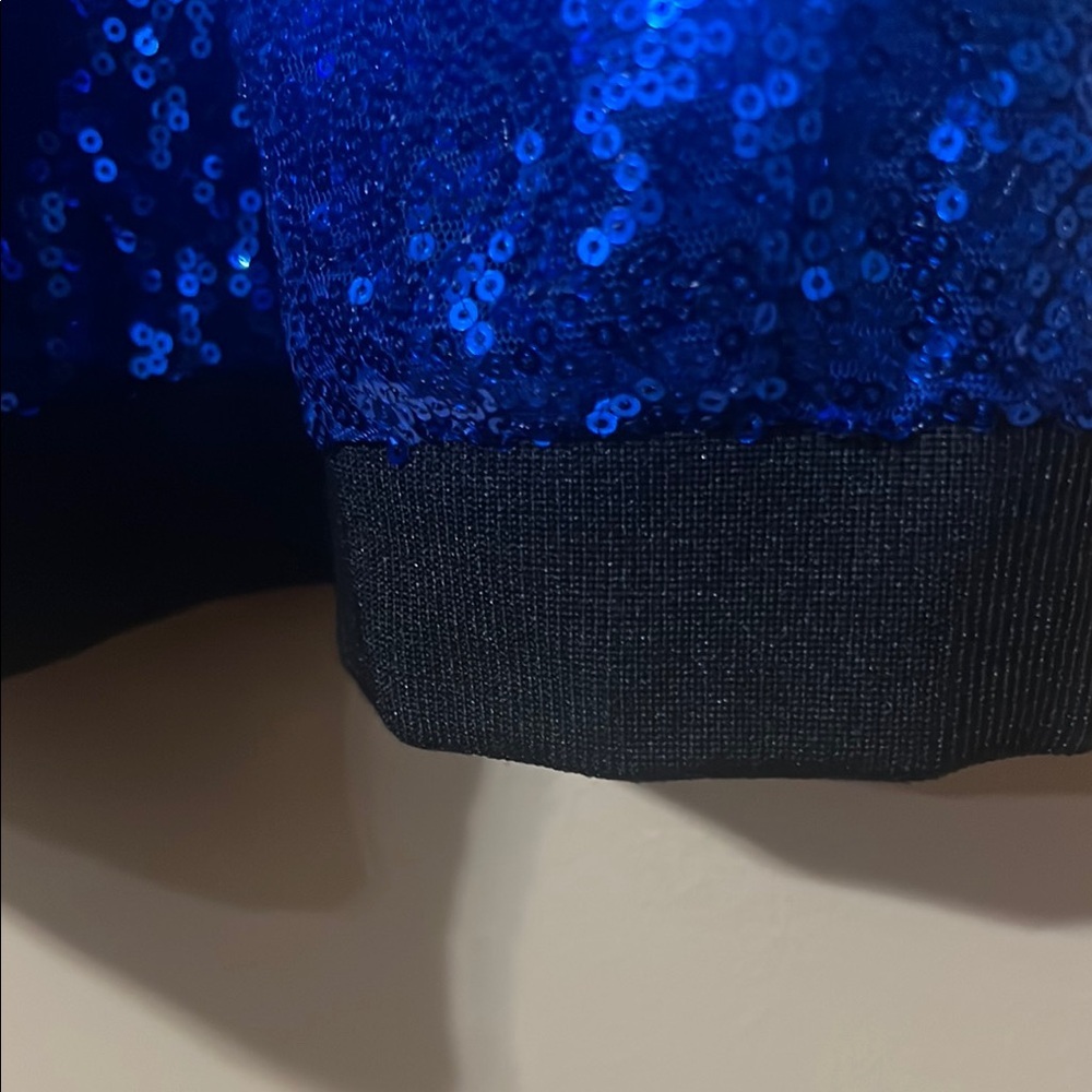 Blue Sequin Women's Jacket - Picture 3 of 12